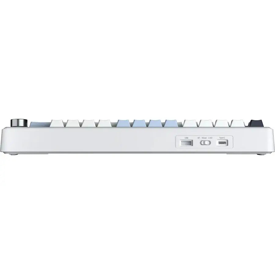Aula F75 Max Wireless Mechanical Keyboard, 75% Layout, TFT Screen, Knob, Hot Swappable, RGB Backlight, Tri-Mode, Blue White Dark Purple