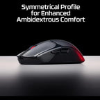 HyperX Pulsefire Fuse Wireless Gaming Mouse 12000 DPI RGB Lighting Black 75g A1KY6AA
