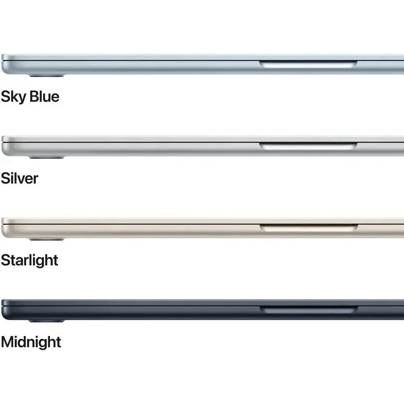 Apple 15" MacBook Air (M4, Sky Blue) MC7D4 Laptop, Apple M4 10-Core Chip, 24GB Unified RAM, 512GB SSD, 15.3" 2880x1864 Liquid Retina Display, 10-Core GPU, 16-Core Neural Engine, Backlit Keyboard, Touch ID, macOS