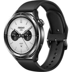 Xiaomi Watch S4 Smartwatch M2425W1, 1.43 Inch OLED Display, 466x466, 60Hz, NFC, Bluetooth Calls, Gesture Control, 150+ Sports Modes, 15-Day Battery, HyperOS, Alexa, Black