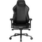 Dxracer CRAFT Series Cloud Comfort Gaming Chair, CloudSense Layered Sponge, Zero-Pressure Headrest, 2D Lumbar Support, 4D Armrests, 15° Rocking, Black, Plus/XL