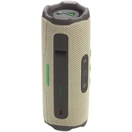JBL Flip 7 Portable Bluetooth Speaker Sand JBLFLIP7SAND, AI Sound Boost, 25W Woofer, 10W Tweeter, Up To 16 Hours Playtime, Auracast Multi-Speaker