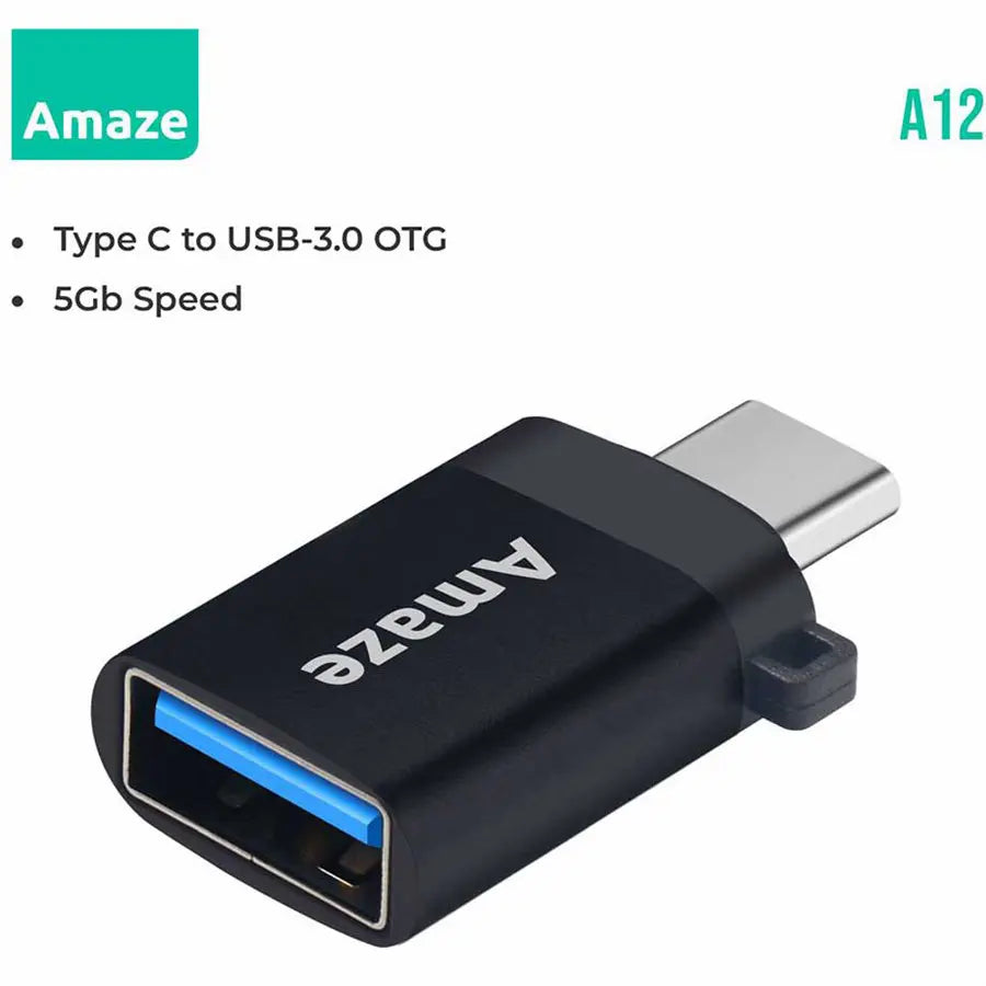 Amaze Type C TO USB 3.0 Mini OTG Adapter | A12