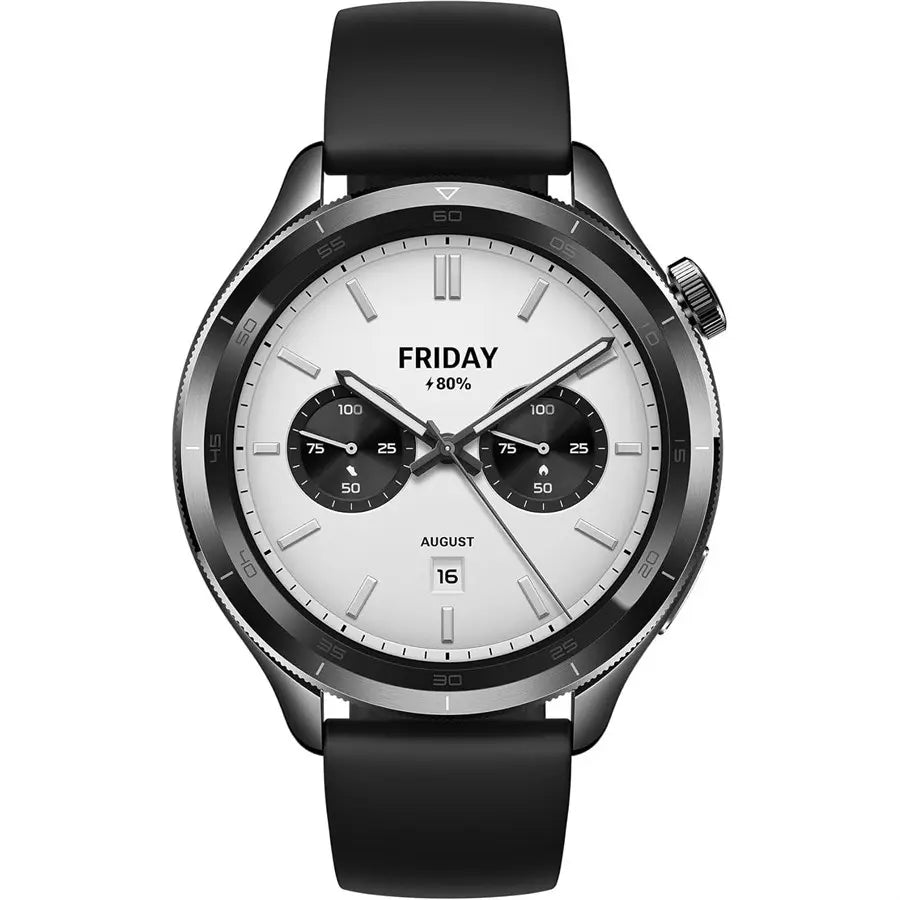 Xiaomi Watch S4 Smartwatch M2425W1, 1.43 Inch OLED Display, 466x466, 60Hz, NFC, Bluetooth Calls, Gesture Control, 150+ Sports Modes, 15-Day Battery, HyperOS, Alexa, Black