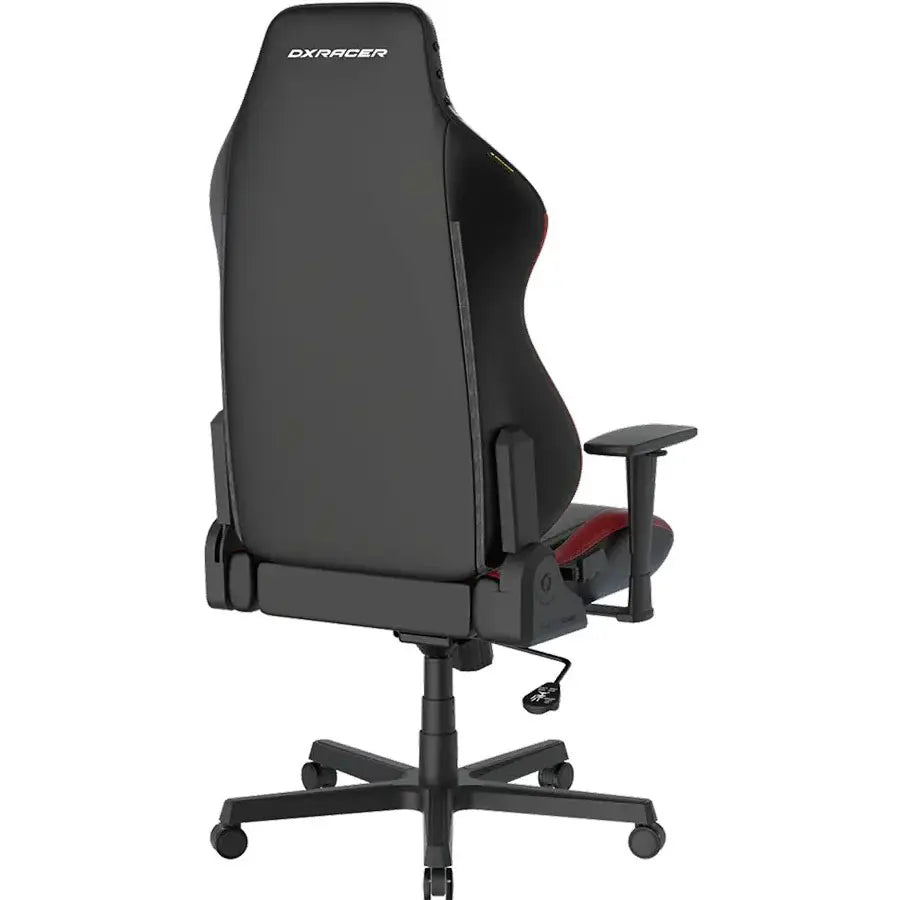 DXRacer Drifting Series Gaming Chair, Racing Style, Cooling Gel Headrest, Lumbar Pillow, 3D Armrests, 90-135 Degree Recline, EPU Leatherette, Black Red, Regular / L