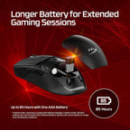 HyperX Pulsefire Fuse Wireless Gaming Mouse 12000 DPI RGB Lighting Black 75g A1KY6AA