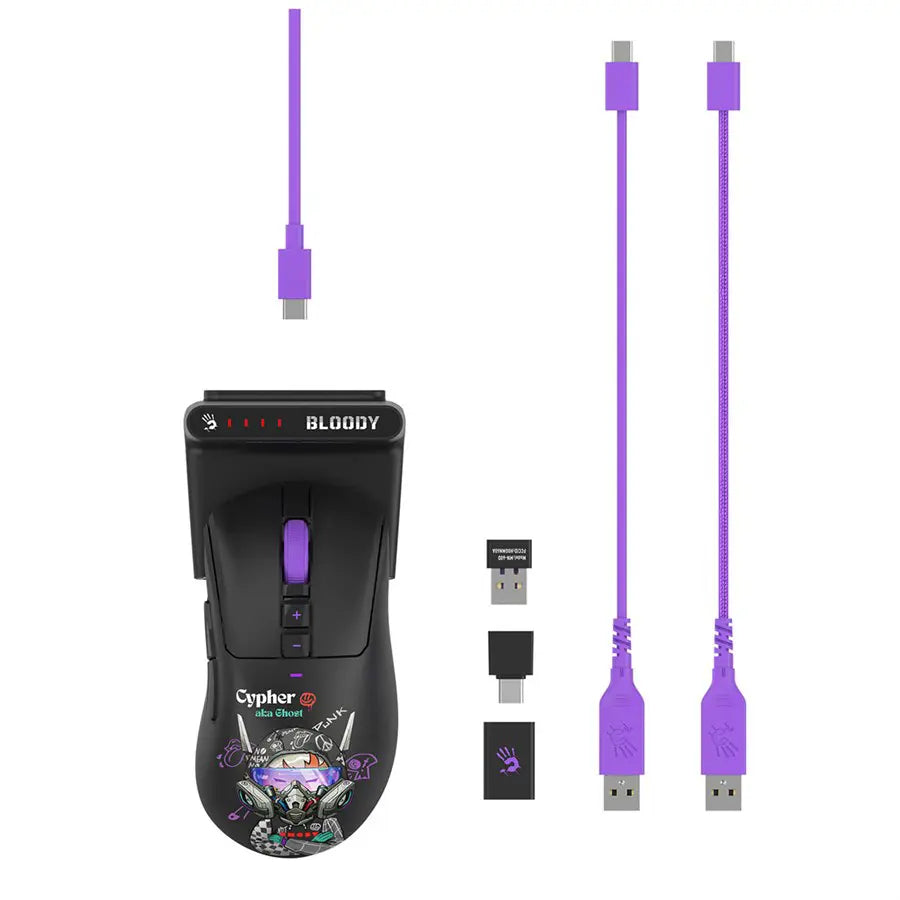 Bloody Cypher Ghost R73 Duo Ultra Wireless Gaming Mouse