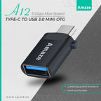 Amaze Type C TO USB 3.0 Mini OTG Adapter | A12