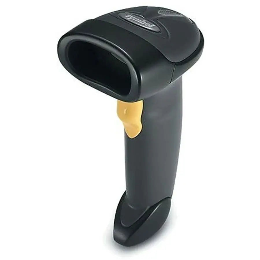 Zebra Symbol LS2208 - 1D Handheld Barcode Scanner with Stand and USB Cable, Long-Range Laser, High-Density Barcode Support, Ergonomic Lightweight Design
