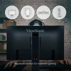 ViewSonic XG2431 Gaming Monitor, 24' FHD 1920x1080, 240Hz, 0.5ms MPRT, Fast IPS, HDR10, FreeSync Premium and G-Sync Compatible, Black