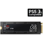 Samsung 980 PRO with Heatsink 2TB PCIe 4.0 NVMe SSD M.2 2280 | PS5 Compatible MZ-V8P2T0CW - up to 7,000 MB/s