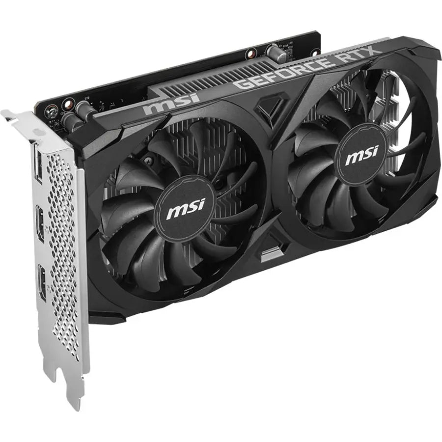 MSI GeForce RTX 3050 VENTUS 2X 6G OC Video Graphics Card, 6GB GDDR6, Boost Clock 1492MHz, 14Gbps, HDMI 2.1 4K@120Hz, DisplayPort 1.4a, Dual Fan Cooling
