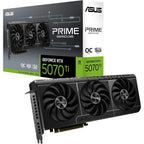 ASUS Prime GeForce RTX 5070 Ti OC Edition Graphics Card, 16GB GDDR7, PCIe 5.0, HDMI and DisplayPort 2.1, 2.5-Slot
