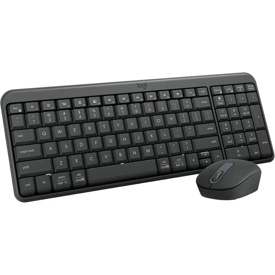 Logitech MK250 Compact Bluetooth Wireless Combo 920-013559, Smooth Optical Tracking 1000DPI, 10m Range, 12-Month Battery Life, Graphite