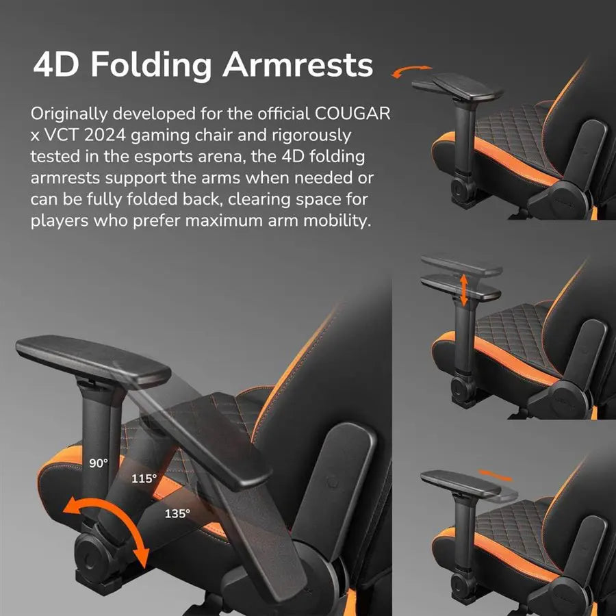 Cougar Defensor Ergonomic Office/Gaming Chair Gray F