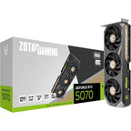 ZOTAC GAMING GeForce RTX 5070 SOLID OC Video Graphics Card, 12GB GDDR7, 6144 CUDA Cores, PCI Express 5.0 x16, ZT-B50700J-10P