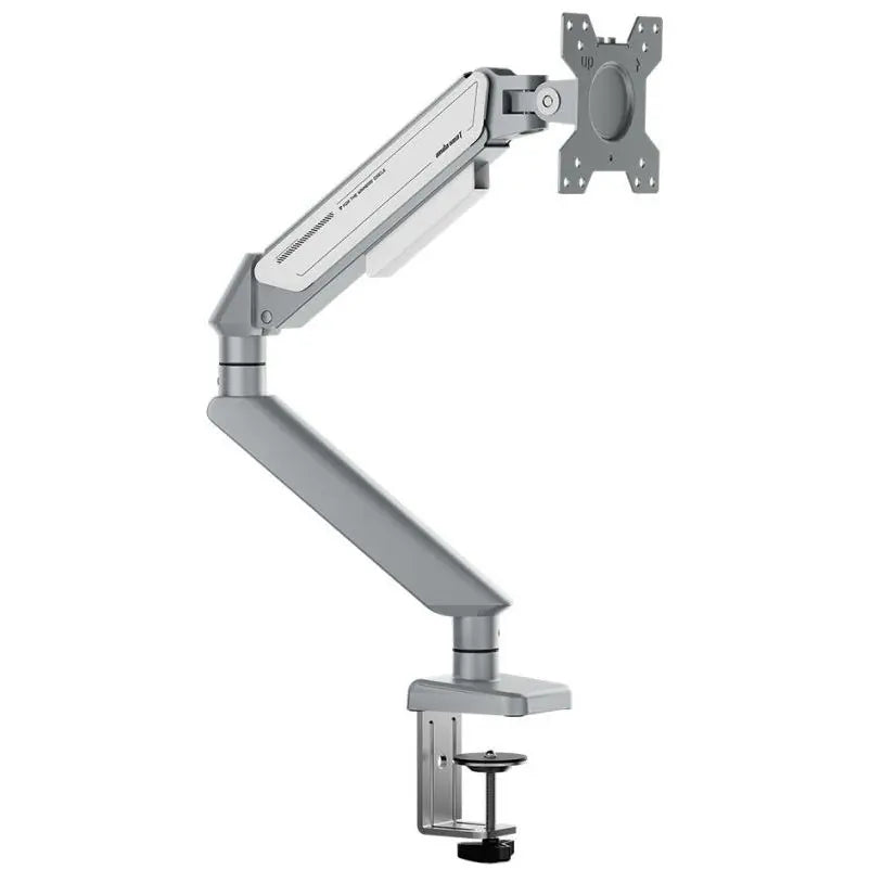 AndaSeat STEALTH II A6D Ergonomic Single Monitor Arm, Silver White, AD-W-A6D-1S-FW, Gas Spring With Adjustable Stiffness