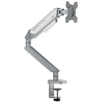 AndaSeat STEALTH II A6D Ergonomic Single Monitor Arm, Silver White, AD-W-A6D-1S-FW, Gas Spring With Adjustable Stiffness