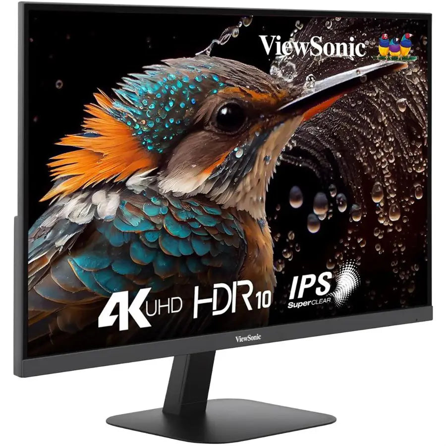 ViewSonic VA2708-4K-MHD 27in 4K UHD Monitor, IPS, HDR10, 60Hz, 4ms, Dual HDMI, DisplayPort, Built-in Speakers