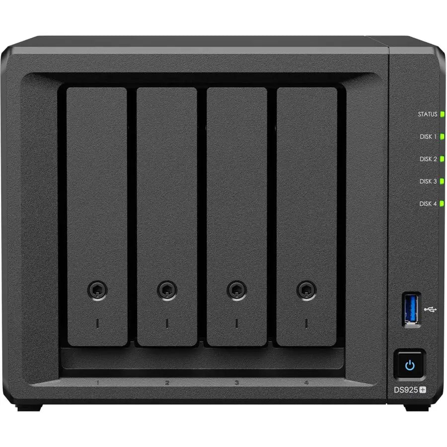 Synology DiskStation DS925+ NAS, Dual 2.5GbE, 4-Bay, Expandable To 9 Bays, M.2 NVMe SSD Caching