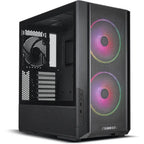 Lian Li Lancool 216 RGB Tempered Glass Black Steel E-ATX Mid Tower Case, 2x 160mm PWM Fans, 360mm Radiator Support