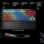 SteelSeries Apex Pro TKL Wireless Gen 3 Gaming Keyboard OmniPoint 3.0 Hall Effect Switches, Adjustable Actuation, Rapid Trigger, Rapid Tap, Game-Ready Presets, American QWERTY 64871