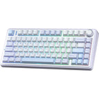 AULA F75 75% Wireless Mechanical Keyboard, Greywood V3 Hot-Swap Switches, RGB Backlit, Gasket Structure, 2.4GHz Bluetooth 5.0 USB Type-C, 4000mAh Battery, Blue