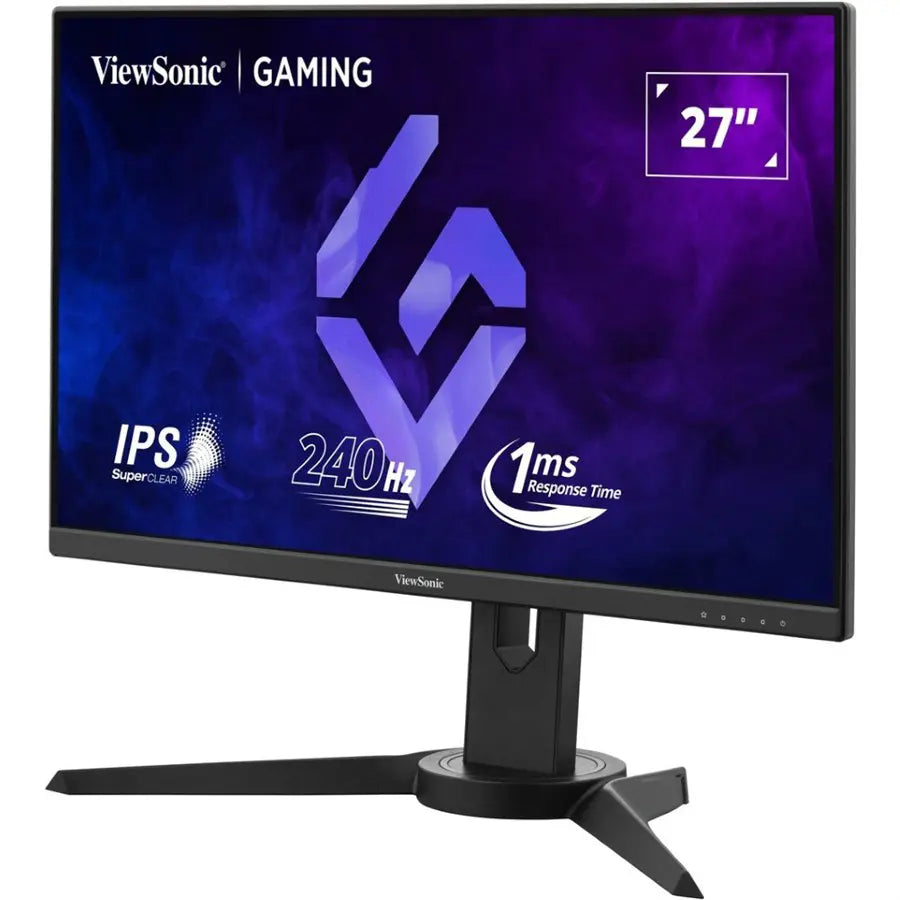 ViewSonic XG2709A 27' Gaming Monitor, 240Hz, 1ms MPRT, FHD 1920x1080, IPS, FreeSync and G-Sync Compatible, HDR10