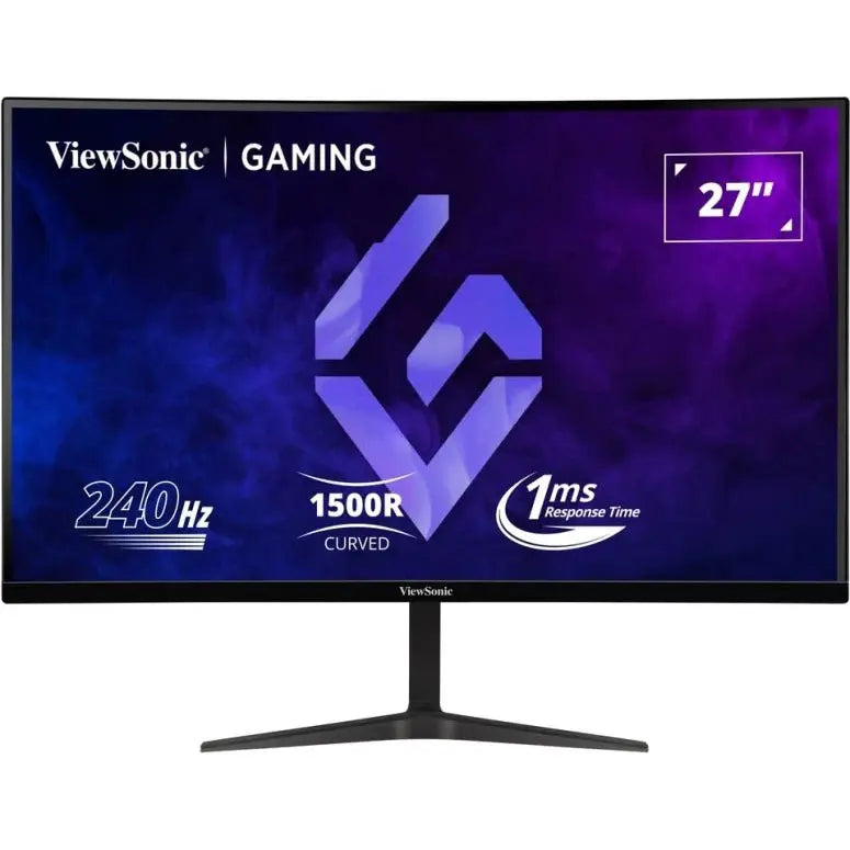 ViewSonic VX2719-PC-MHD Curved Gaming Monitor, 27', FHD, 240Hz, 1ms MPRT, VA, FreeSync Premium, HDR10