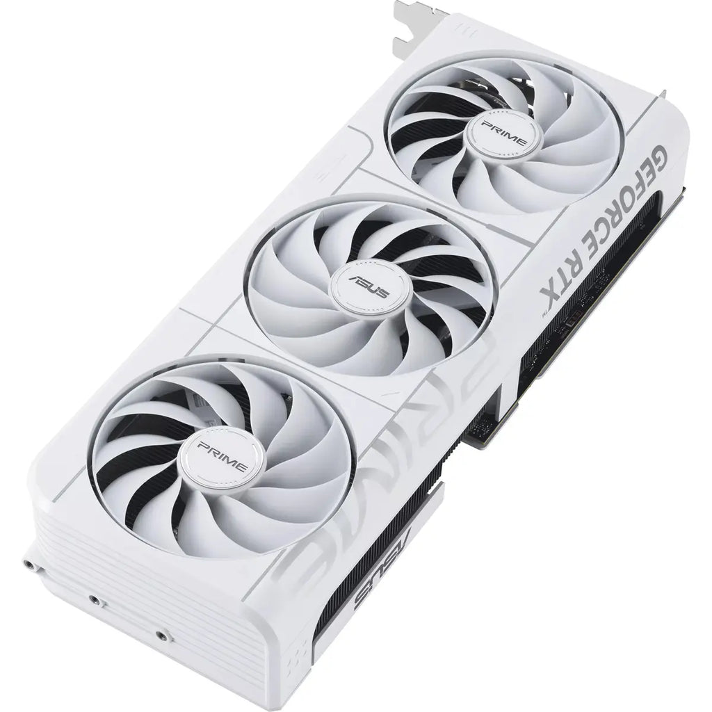ASUS PRIME GeForce RTX 5070 White OC Edition Graphics Card, 12GB GDDR7, 2587MHz Boost, 6144 CUDA Cores, PCI Express 5.0, PRIME-RTX5070-O12G-WHITE
