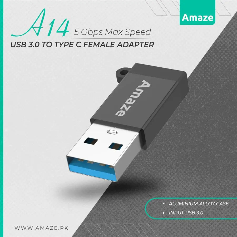 Amaze USB 3.0 To Type C Female Adapter | A14