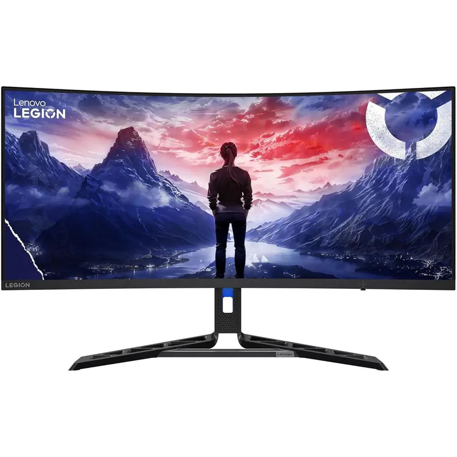 Lenovo Legion R34w-30 Gaming Monitor, 34-inch VA Curved, 3440 x 1440 WQHD, 180Hz, 0.5ms MPRT, AMD FreeSync Premium, HDR10, 1500R, 2x3W Speakers, Black