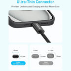 Anker ZOLO USB-C to USB-C 240W Fast Charging Data A8060H12 6ft