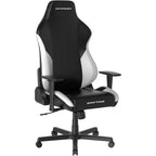 DXRacer Drifting Series Gaming Chair, Racing Style, Cooling Gel Headrest, Lumbar Pillow, 3D Armrests, 90-135 Degree Recline, EPU Leatherette, Black White, Regular / L