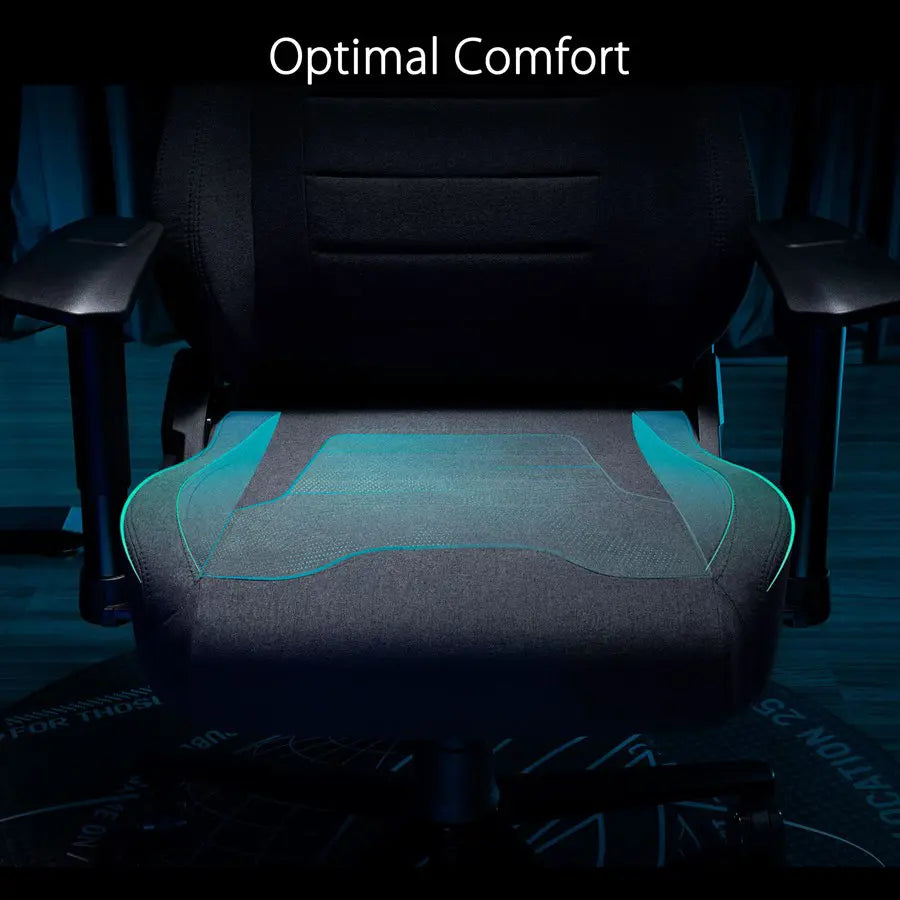 ASUS ROG Aethon Gaming Chair Fabric Edition, All-Steel Frame, Dual-Density Seat Cushion, 2D Armrests, Integrated Lumbar Support