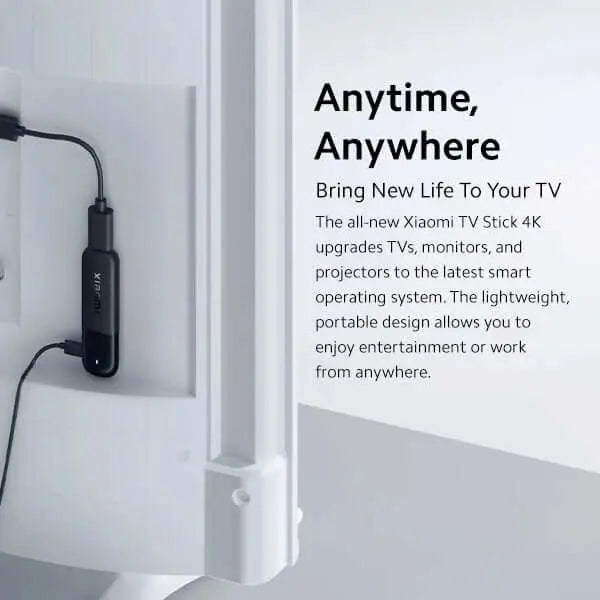 Xiaomi TV Stick 4K 2nd Gen, Quad-Core Cortex-A55, 2GB RAM, 8GB Storage, Dolby Vision and HDR10+, Dolby Atmos and DTS:X, Dual-Band Wi-Fi 6, Google TV