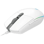 Logitech G203 LIGHTSYNC Gaming Mouse Customizable RGB, 6 Programmable Buttons, 8k DPI Sensor, Lightweight, White 910-005797