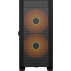 Cougar AIRFACE FLO RGB PC Case Mid Tower, Preinstalled 180mm ARGB PWM Fans, Supports Up To 360mm AIO Radiator, Black