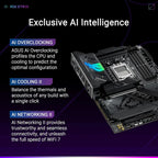 ASUS ROG Strix X870-F Gaming WIFI7 AMD AM5 ATX Motherboard, 16+2+2 110A Power Stages, DDR5, 4x M.2, PCIe5.0, USB10G PD30W, Wi-Fi 7
