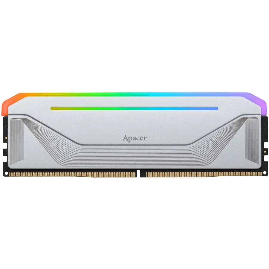 APACER NOX RGB DDR5 Gaming Memory Module, 32GB, 6400MT/s, Silver, AH5U32G64C652NWAA-1