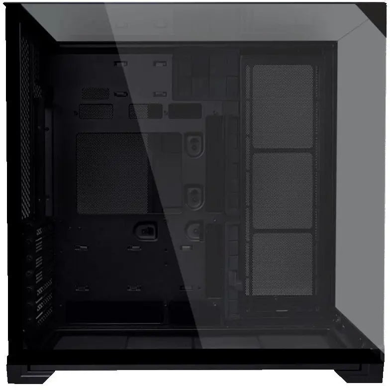 Lian Li O11 Vision Compact Mid Tower Computer Case, Back Connect Support, O11VPX, Black Steel Tempered Glass
