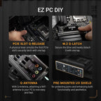 Asus TUF Gaming B860M-Plus WiFi Motherboard, LGA1851, Intel B860, mATX, DDR5 256GB 8800+MT/s, 3x M.2, Wi-Fi 7, Realtek 2.5Gb Ethernet