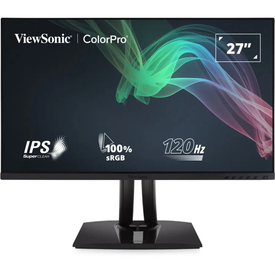 ViewSonic VP2756A-2K 27" 2K QHD Monitor, IPS, 120Hz, 100%sRGB, Pantone Validated, Delta E<2, 90W USB-C