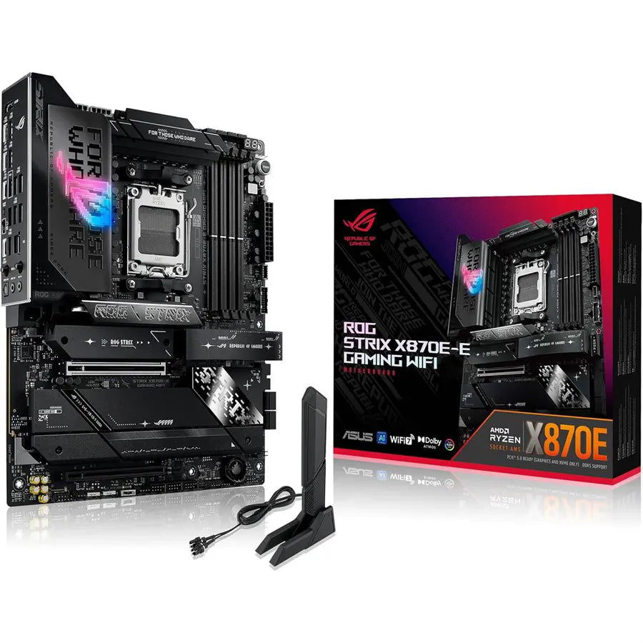 Asus ROG STRIX X870E-E GAMING WIFI ATX AMD X870E DDR5 Motherboard, AM5 Socket