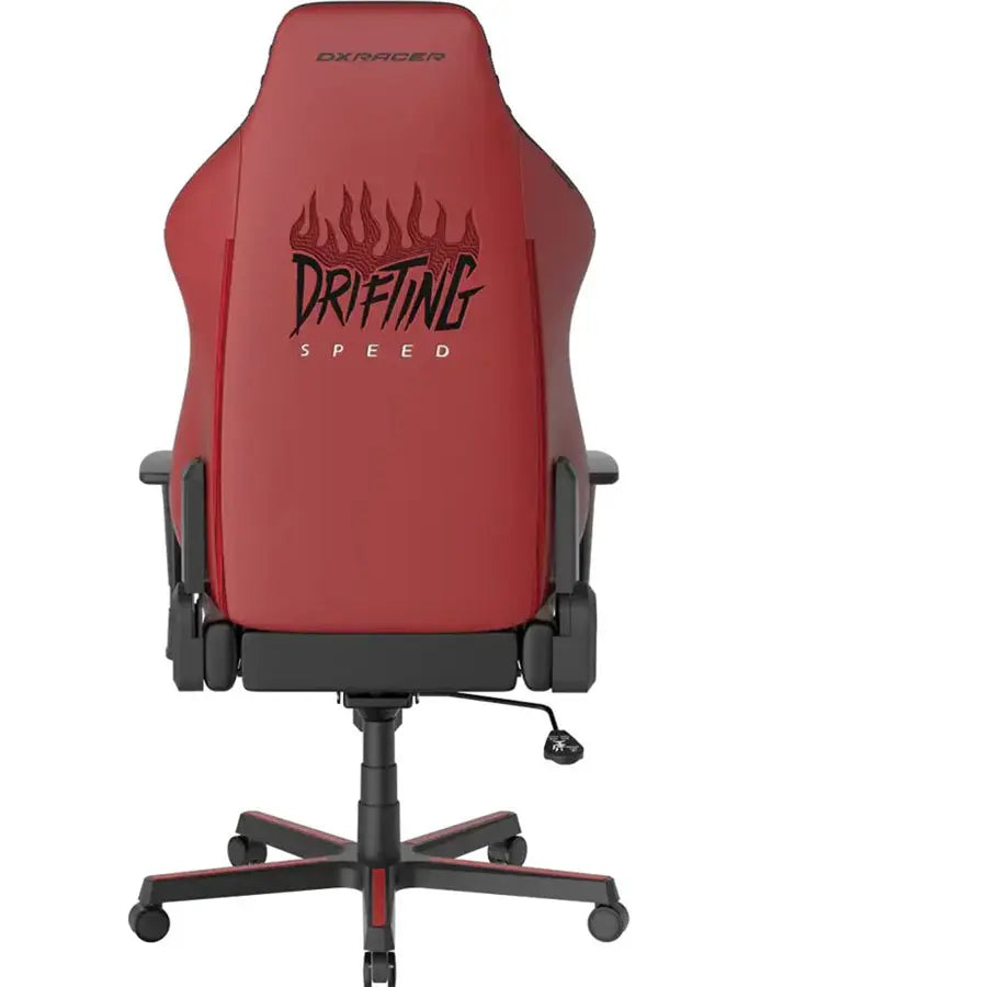 DXRacer Drifting Series Speed Gaming Chair, Racing Style, Memory Foam Head Pillow, 2D Lumbar Support, 4D Armrests, 90-135 Degree Recline, Black Red