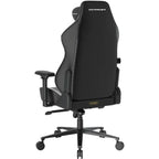 Dxracer CRAFT Series Cloud Comfort Gaming Chair, CloudSense Layered Sponge, Zero-Pressure Headrest, 2D Lumbar Support, 4D Armrests, 15° Rocking, Black White, Plus/XL