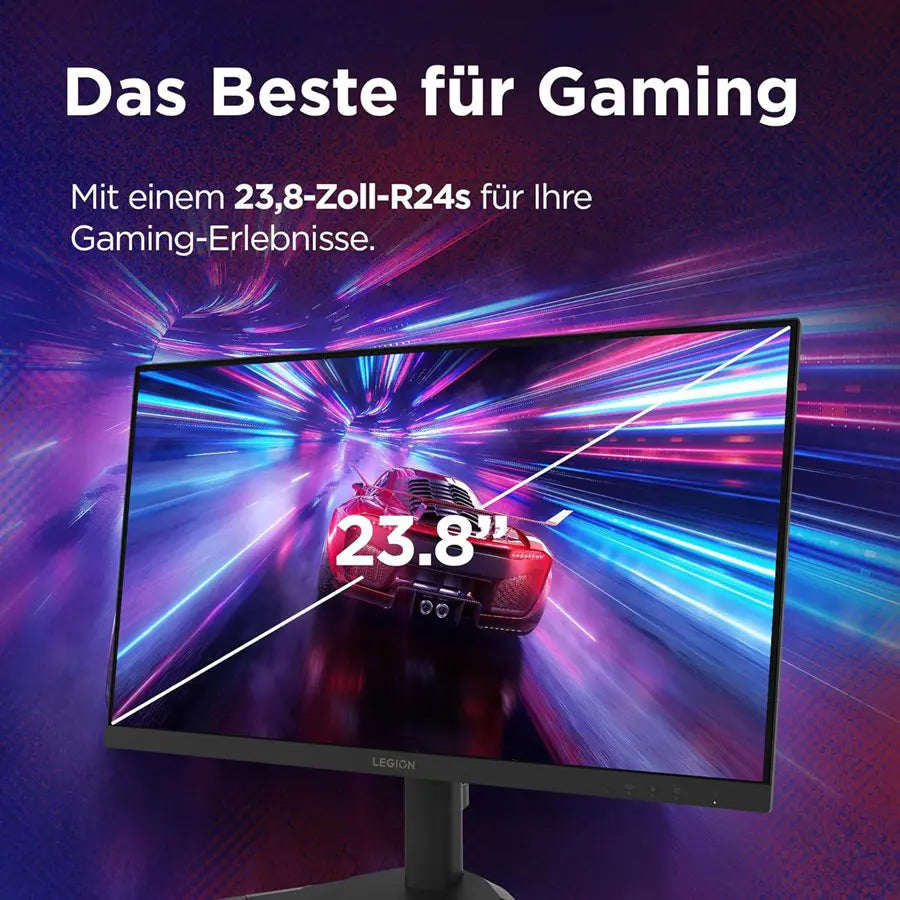 Lenovo Legion R24s Gaming Monitor 23.8" IPS FHD, 144Hz, 1ms MPRT, 99% sRGB, HDR10, Adaptive Sync