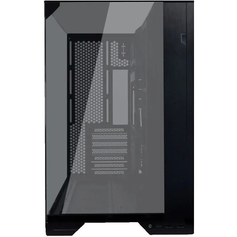 Lian Li O11 Vision Compact Mid Tower Computer Case, Back Connect Support, O11VPX, Black Steel Tempered Glass