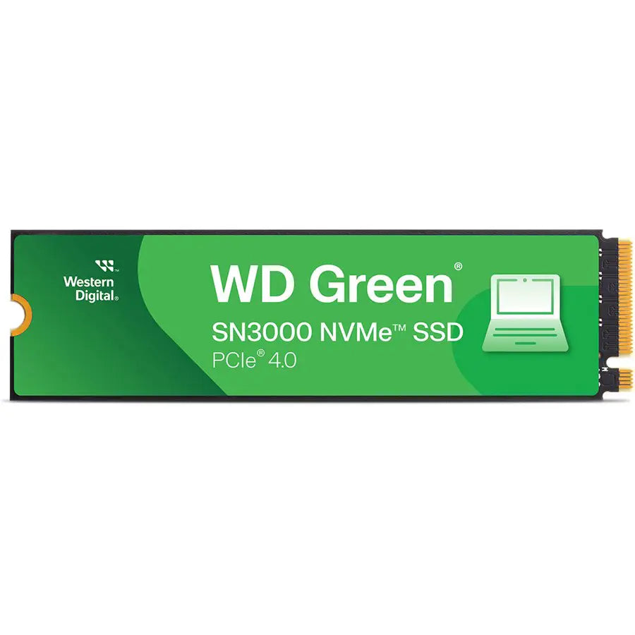 WD Green SN3000 NVMe SSD 2TB M.2 2280, PCIe Gen4 x4, 5000MB/s Read