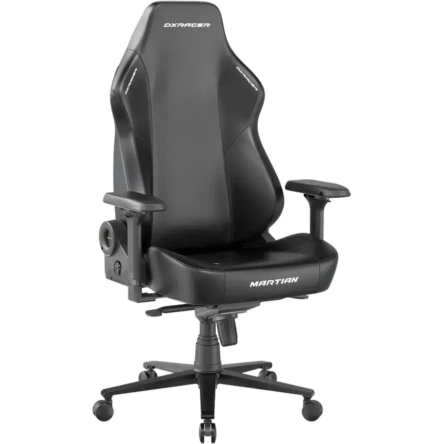 DXRacer Martian Series Gaming Chair, Electric Adjustable Backrest, 4D Electric Lumbar Support, 4D Magnetic Armrests, ERGO SPINESYNC Backrest, EPU Leatherette, Black